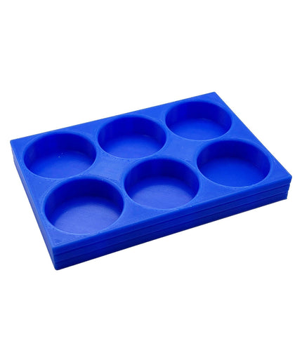 Mr Hobby 10ml & 18ml Paint Bottle Holder Long - Holds 6 Mr Color 10ml or 18ml Bottles with Anti-Slip Rubber Feet - 3D Printed