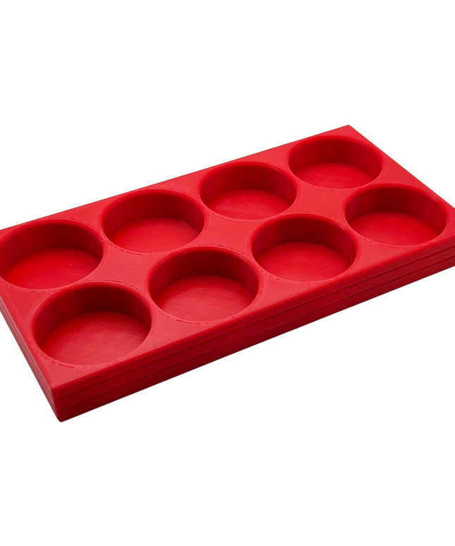 Tamiya 10ml Paint Bottle Holder - Holds 8 Tamiya 10ml Bottles with Anti-Slip Rubber Feet - Long Style - 3d Printed