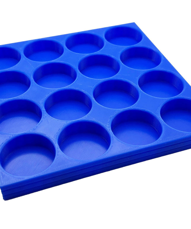 Tamiya 10ml Paint Bottle Holder - Holds 16 Tamiya 10ml Bottles with Anti-Slip Rubber Feet - Long Style - 3d Printed