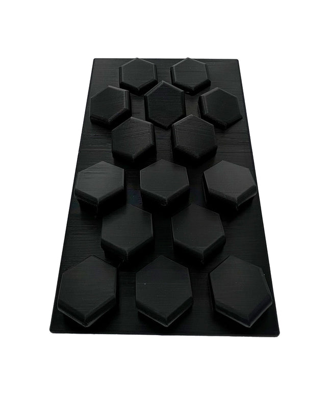 1/24th Ramp Hexed Terrain  - Monster Truck - Crawler Scale - Works as Display Stand - Includes Anti Slip Rubber Feet - Expandable