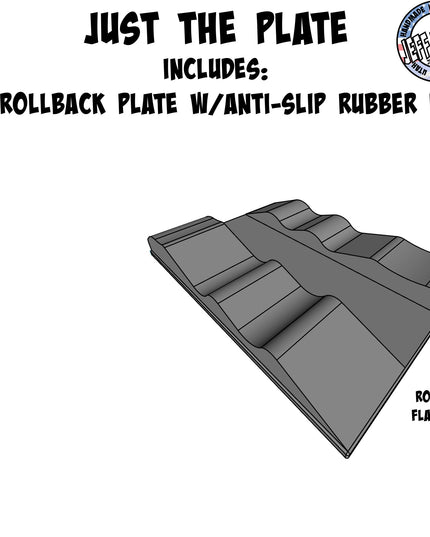 1/16- 1/18th Up / Down Plate - Flat / Bridge Plate - Roll Back - Monster Truck - Crawler Scale - Anti Slip Rubber Feet - Expandable