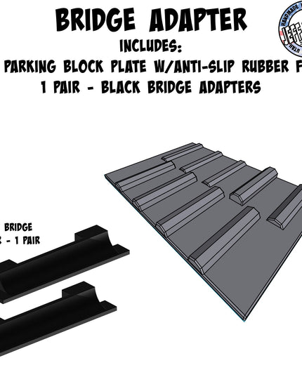 1/16- 1/18th Up / Down Plate - Flat / Bridge Plate - Parking Block - Monster Truck - Crawler Scale - Anti Slip Rubber Feet - Expandable