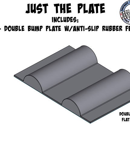 1/16- 1/18th Up / Down Plate - Flat / Bridge Plate - Double Bump - Monster Truck - Crawler Scale - Anti Slip Rubber Feet - Expandable