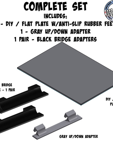 1/16- 1/18th Smooth - Monster Truck - Crawler Scale - Up / Down Plate - Flat - Bridge - Includes Anti Slip Rubber Feet - Expandable