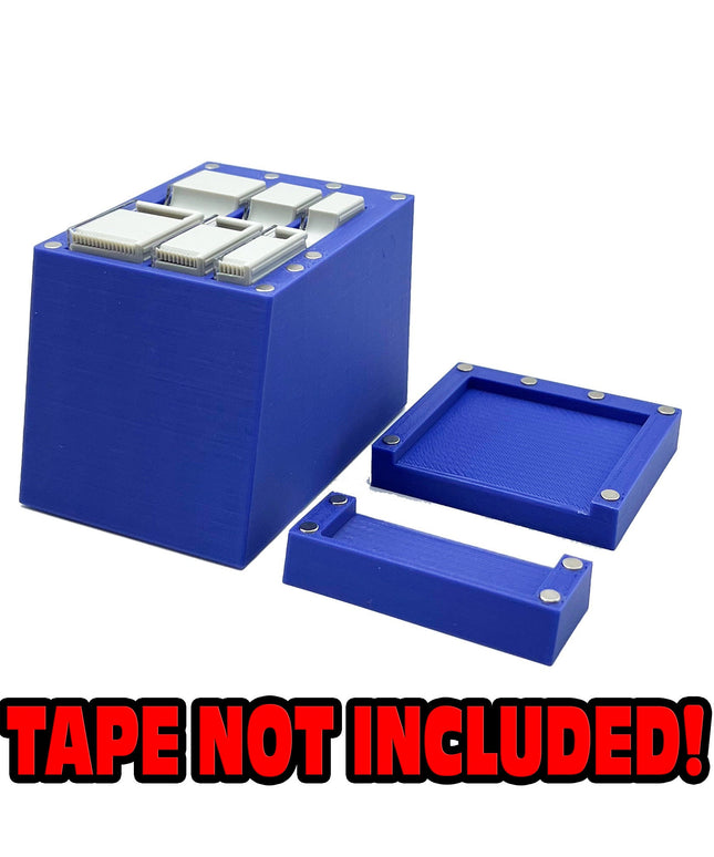 Tamiya Masking Tape Holder - Holds 6, 10 and 18mm wide rolls with Anti-Slip Rubber Feet - Easy to swap out with Magnetic Top  - 3D Printed