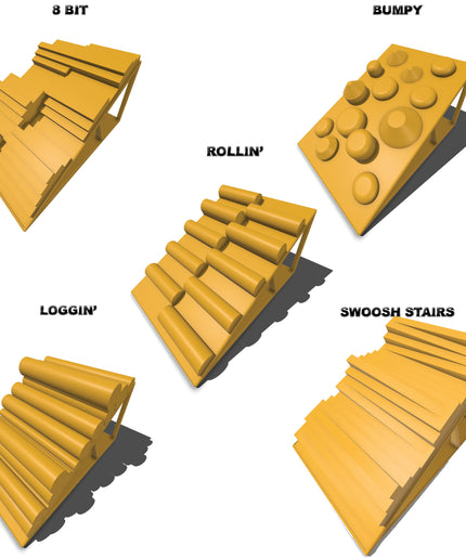 1/24th Set 2 Ramp Set - 5 Ramps - Monster Truck - Crawler Scale - Anti Slip Rubber Feet - Expandable