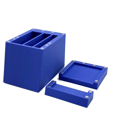 Tamiya Masking Tape Holder - Holds 6, 10 and 18mm wide rolls with Anti-Slip Rubber Feet - Easy to swap out with Magnetic Top  - 3D Printed