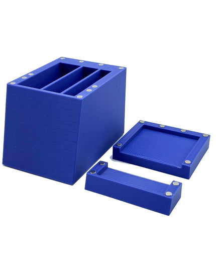 Tamiya Masking Tape Holder - Holds 6, 10 and 18mm wide rolls with Anti-Slip Rubber Feet - Easy to swap out with Magnetic Top  - 3D Printed
