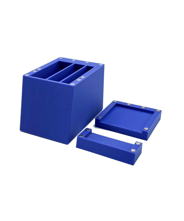 Tamiya Masking Tape Holder - Holds 6, 10 and 18mm wide rolls with Anti-Slip Rubber Feet - Easy to swap out with Magnetic Top  - 3D Printed