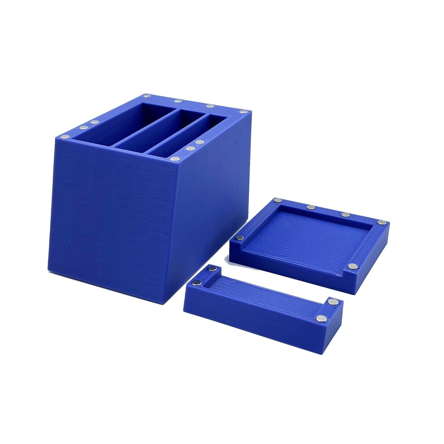 Tamiya Masking Tape Holder - Holds 6, 10 and 18mm wide rolls with Anti-Slip Rubber Feet - Easy to swap out with Magnetic Top  - 3D Printed