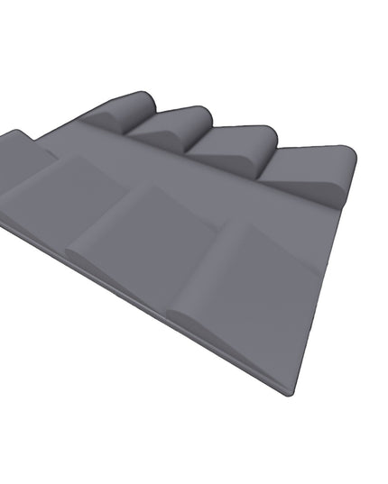 1/16- 1/18th Up / Down Plate - Flat / Bridge Plate - Rounded Sawback - Monster - Crawler Scale - Anti Slip Rubber Feet - Expandable