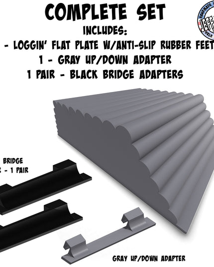 1/16- 1/18th Up / Down Plate - Flat / Bridge Plate - Loggin' - Monster - Crawler Scale - Adapters - Anti Slip Rubber Feet - Expandable