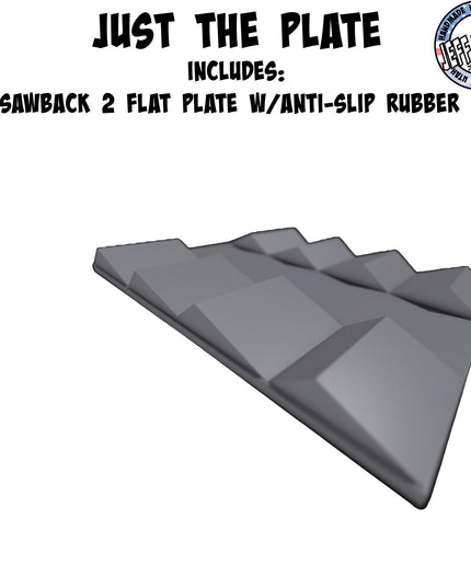 1/24th Up / Down Plate - Flat / Bridge Plate - Sawback 2 - Monster Truck - Crawler Scale - Adapters - Anti Slip Rubber Feet - Expandable