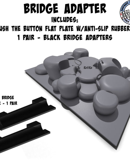 1/16- 1/18th Up / Down Plate - Flat / Bridge Plate - Push the Button - Monster - Crawler Scale - Anti Slip Rubber Feet - Expandable