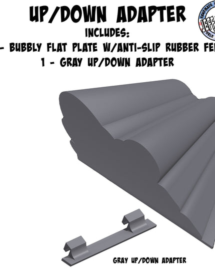 1/16- 1/18th Up / Down Plate - Flat / Bridge Plate - Bubbly - Monster - Crawler Scale - Adapters - Anti Slip Rubber Feet - Expandable