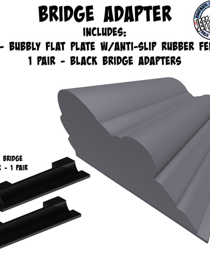 1/24th Up / Down Plate - Flat / Bridge Plate - Bubbly - Monster - Crawler Scale - Adapters - Anti Slip Rubber Feet - Expandable