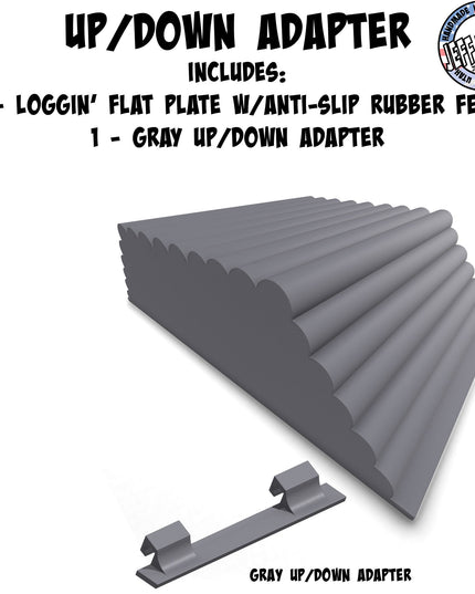 1/16- 1/18th Up / Down Plate - Flat / Bridge Plate - Loggin' - Monster - Crawler Scale - Adapters - Anti Slip Rubber Feet - Expandable