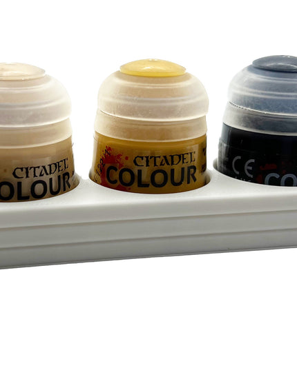 Citadel Colour 33mm Paint Bottle Holder - Holds 3 Citadel Colour 33mm Bottles - With Anti-Slip Rubber Feet - 3D Printed