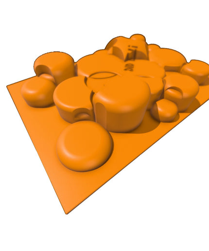 1/16- 1/18th Up / Down Plate - Flat / Bridge Plate - Push the Button - Monster - Crawler Scale - Anti Slip Rubber Feet - Expandable
