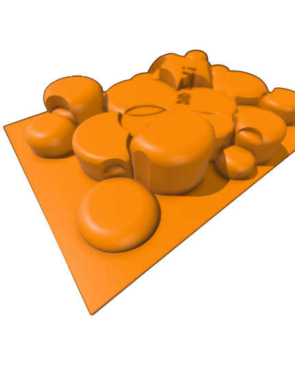 1/16- 1/18th Up / Down Plate - Flat / Bridge Plate - Push the Button - Monster - Crawler Scale - Anti Slip Rubber Feet - Expandable