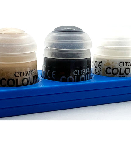 Citadel Colour 33mm Paint Bottle Holder - Holds 3 Citadel Colour 33mm Bottles - With Anti-Slip Rubber Feet - 3D Printed