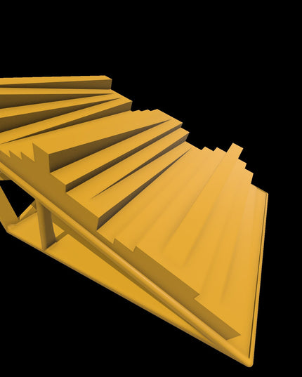 1/24th Ramp Edgy & Swoosh Terrain - Bridge Set - Monster Truck - Crawler Scale - Display - Includes Anti Slip Rubber Feet - Expandable