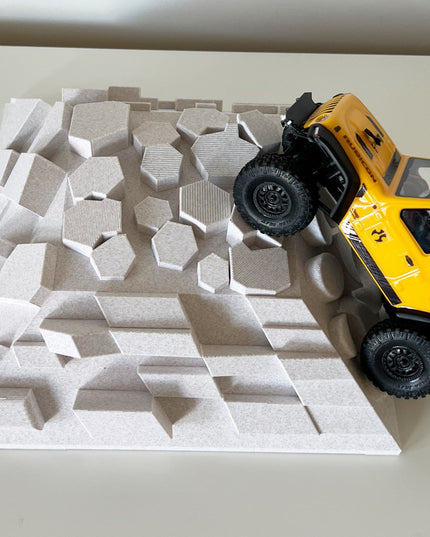 1/24th Crawler 1 Square Foot Adventure Plate - Mulit-Style Design - Coffee Table Fun - Crawler Scale - Ikea Shelf - Anti Slip Rubber Feet