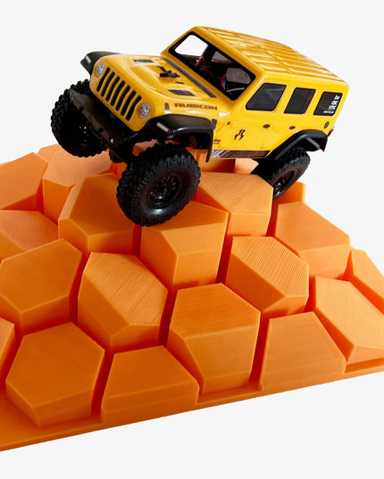 1/24th Crawler 1 Square Foot Adventure Plate - Hexed Design - Coffee Table Fun - Crawler Scale - Ikea Shelf - Anti Slip Rubber Feet