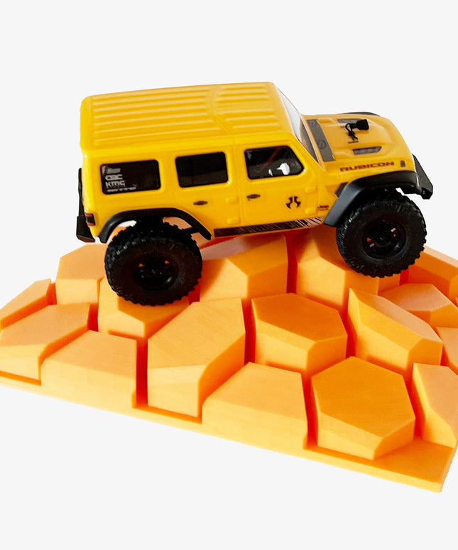 1/24th Crawler 1 Square Foot Adventure Plate - Hexed Design - Coffee Table Fun - Crawler Scale - Ikea Shelf - Anti Slip Rubber Feet