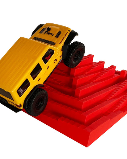1/24th Crawler 1 Square Foot Adventure Plate - Temple Design - Coffee Table Fun - Crawler Scale - Ikea Shelf - Anti Slip Rubber Feet