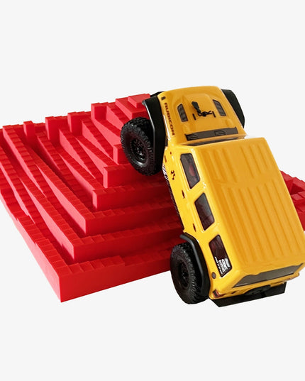 1/24th Crawler 1 Square Foot Adventure Plate - Temple Design - Coffee Table Fun - Crawler Scale - Ikea Shelf - Anti Slip Rubber Feet