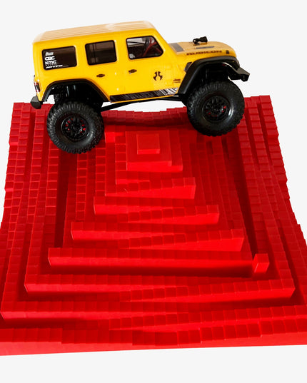 1/24th Crawler 1 Square Foot Adventure Plate - Temple Design - Coffee Table Fun - Crawler Scale - Ikea Shelf - Anti Slip Rubber Feet