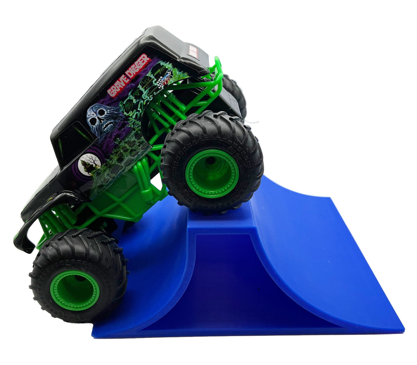 1/24th Monster Truck Ramp Set 1 Includes 5 Stunt/Jump Ramps - X-WIDE - Works as Display Stand - Includes Anti Slip Rubber Feet - Great Gift!