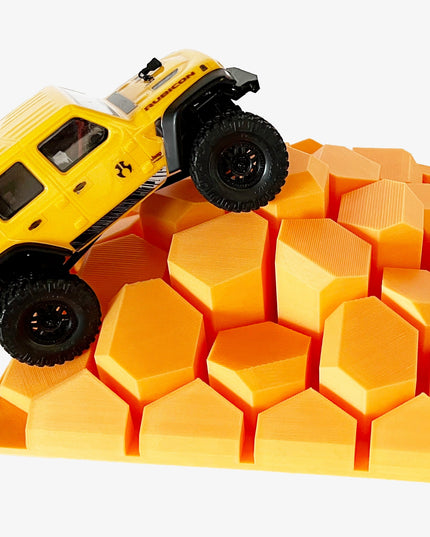 1/24th Crawler 1 Square Foot Adventure Plate - Hexed Design - Coffee Table Fun - Crawler Scale - Ikea Shelf - Anti Slip Rubber Feet