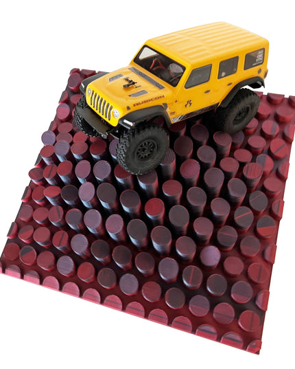1/24th Crawler 1 Square Foot Adventure Plate - Post Design - Coffee Table Fun - Crawler Scale - Ikea Shelf - Anti Slip Rubber Feet