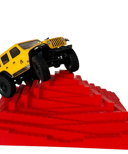 1/24th Crawler 1 Square Foot Adventure Plate - Temple Design - Coffee Table Fun - Crawler Scale - Ikea Shelf - Anti Slip Rubber Feet