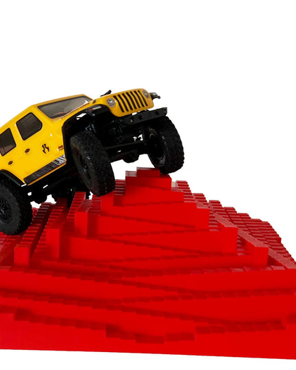 1/24th Crawler 1 Square Foot Adventure Plate - Temple Design - Coffee Table Fun - Crawler Scale - Ikea Shelf - Anti Slip Rubber Feet