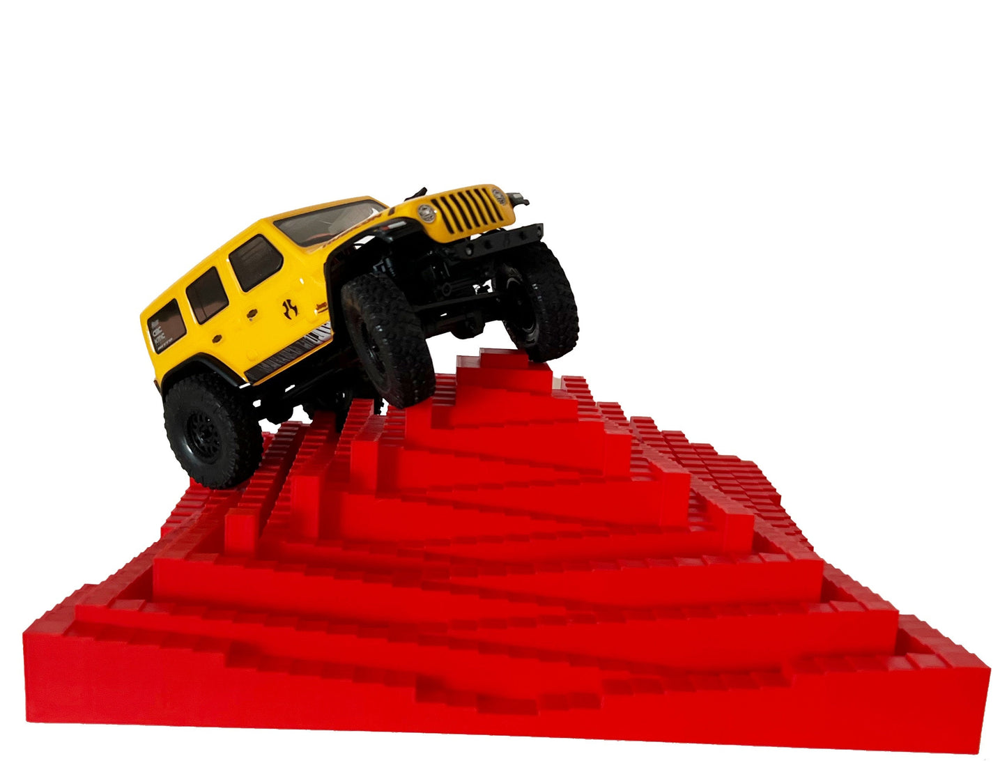 1/24th Crawler 1 Square Foot Adventure Plate - Temple Design - Coffee Table Fun - Crawler Scale - Ikea Shelf - Anti Slip Rubber Feet