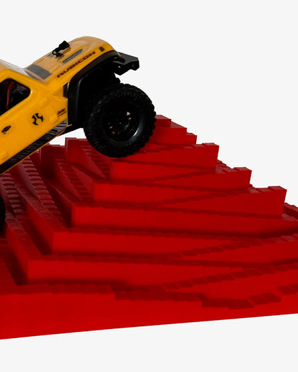 1/24th Crawler 1 Square Foot Adventure Plate - Temple Design - Coffee Table Fun - Crawler Scale - Ikea Shelf - Anti Slip Rubber Feet