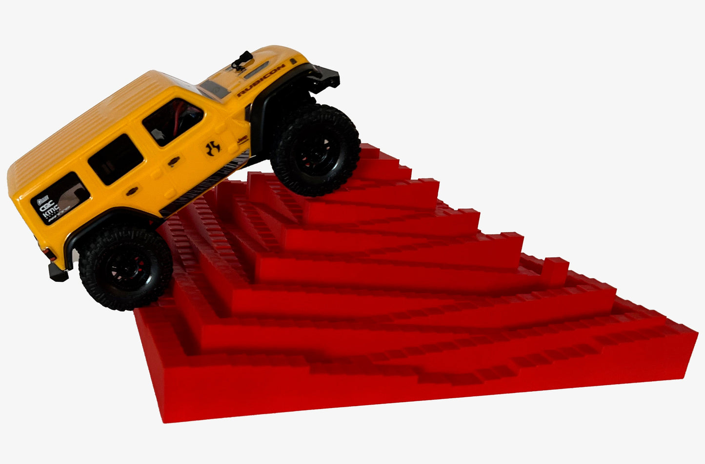 1/24th Crawler 1 Square Foot Adventure Plate - Temple Design - Coffee Table Fun - Crawler Scale - Ikea Shelf - Anti Slip Rubber Feet