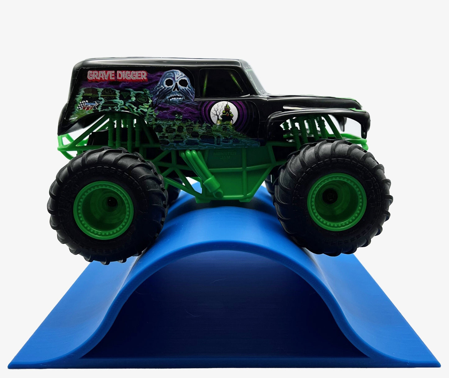 1/24th Monster Truck Ramp Set 1 Includes 5 Stunt/Jump Ramps - WIDE - Works as Display Stand - Includes Anti Slip Rubber Feet - Great Gift!