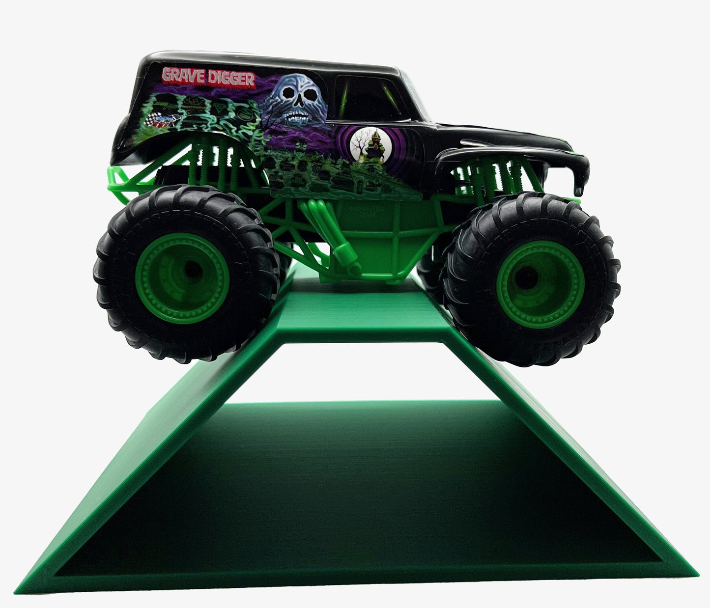 1/24th Monster Truck Ramp Set 1 Includes 5 Stunt/Jump Ramps - WIDE - Works as Display Stand - Includes Anti Slip Rubber Feet - Great Gift!