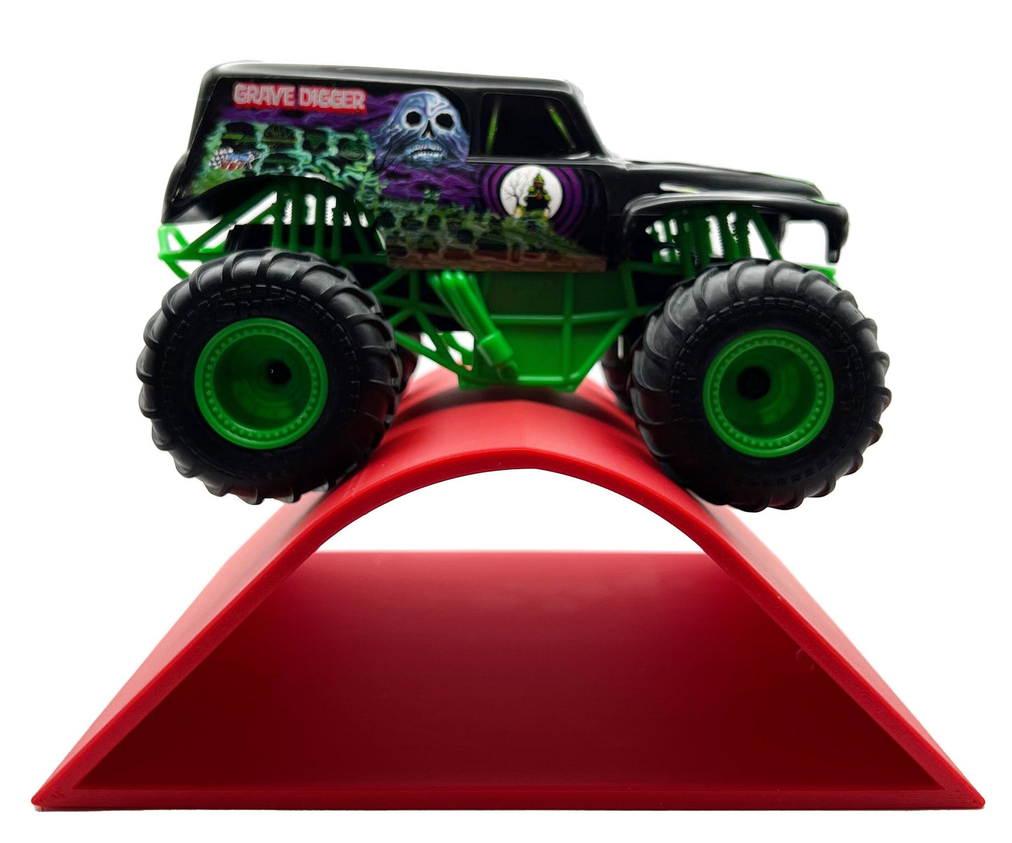 1/24th Monster Truck Ramp Set 1 Includes 5 Stunt/Jump Ramps - WIDE - Works as Display Stand - Includes Anti Slip Rubber Feet - Great Gift!