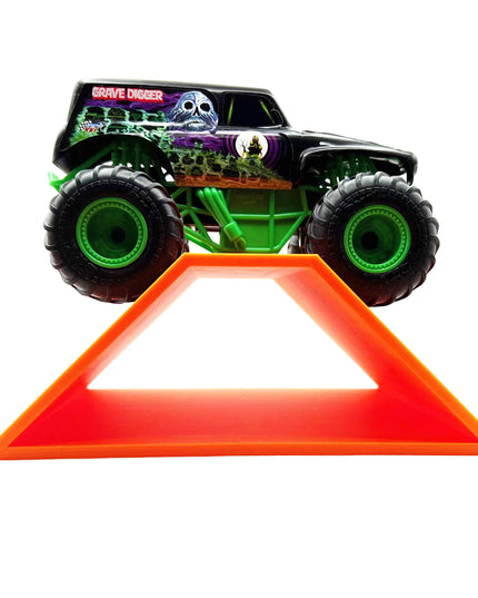 1/24th Monster Truck Ramp Set 1 Includes 5 Stunt/Jump Ramps - WIDE - Works as Display Stand - Includes Anti Slip Rubber Feet - Great Gift!