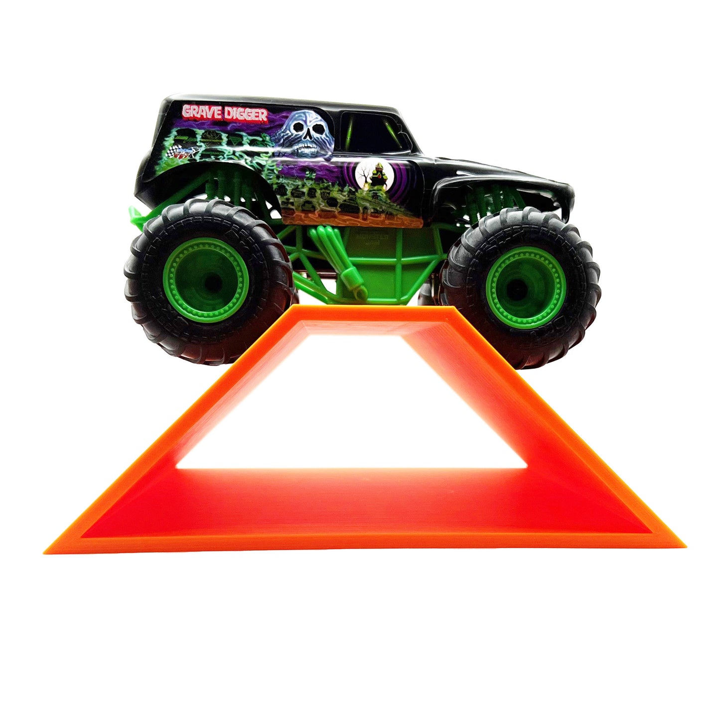 1/24th Monster Truck Ramp Set 1 Includes 5 Stunt/Jump Ramps - WIDE - Works as Display Stand - Includes Anti Slip Rubber Feet - Great Gift!