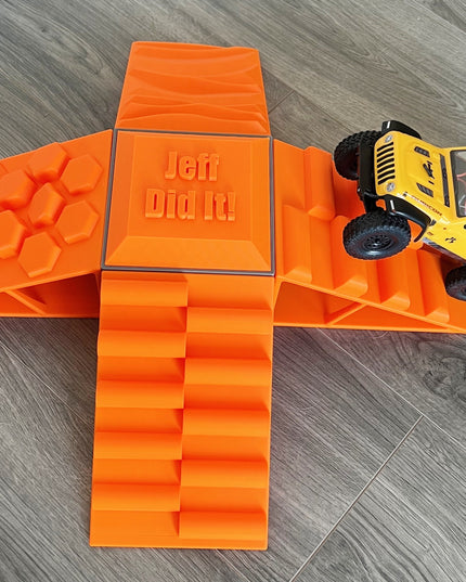 1/24th 4 Ramp Set with Center Tower - Monster Truck - Crawler Scale - Display - Includes Anti Slip Rubber Feet - Expandable