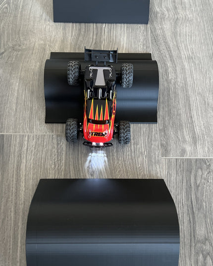 1/24th Monster Truck Ramp Set Includes 3 Jump/Roll Over Ramps - 200mm Works as Display Stand - Includes Anti Slip Rubber Feet - Great Gift!