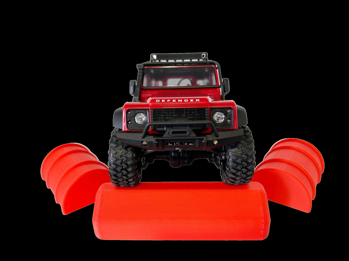 1/18 - 1/24th Over Sized Obstacles - 2 55 Gallon Half Drums & 1 Parking Block - Crawler Scale- Obstacle Course - Anti Slip Rubber Feet