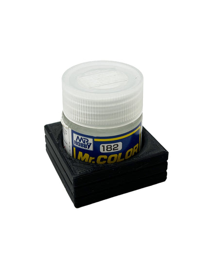 Mr Color 10ml & 18ml Paint Bottle Holder - Holds 1 Mr Color 10ml or 18ml Bottle with Anti-Slip Rubber Feet - 3D Printed