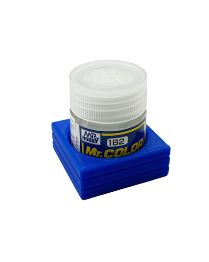 Mr Color 10ml & 18ml Paint Bottle Holder - Holds 1 Mr Color 10ml or 18ml Bottle with Anti-Slip Rubber Feet - 3D Printed